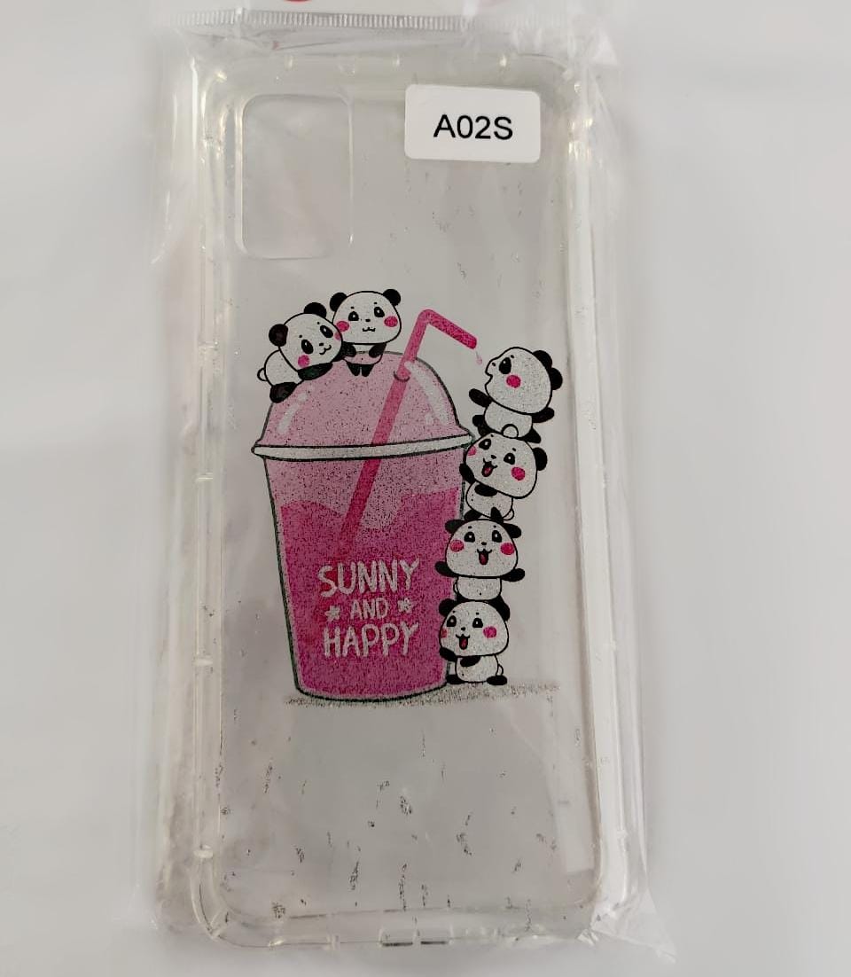 Capinha transparente com desenho A02S - Capinhas para Celular - transparente  - Central - unidade    Cod. CP A02S Transp